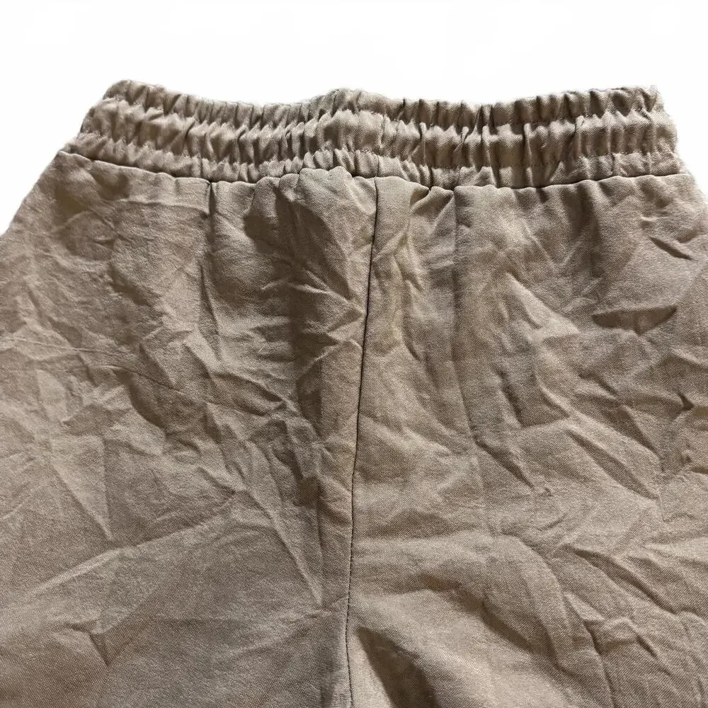 BOOHOOMAN Tan Men's SZ M‎ 100% Polyester Cargo Joggers y2k Streetwear Utility